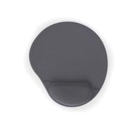 Gembird MP-GEL-GR Tapis de souris ergonomique gris avec support poignet gel, 260x220x4mm, base antidérapante, conditionnement blister