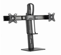 Gembird MS-D2-01 Support de bureau double écran, réglable en hauteur, noir