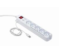 Gembird Multiprise 5 prises avec protection contre les rayons U/Master-Slave