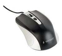 Gembird MUS-4B-01-SB - Souris - optique - 4 boutons - filaire - USB - argent/noir - blister G