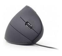 Gembird Souris Optique Ergonomique Filaire 6 Boutons, Noire - Conception Verticale Droitière pour Un Confort et Une Précision Accrus dans la Navigation Web et Les Jeux