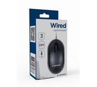 Gembird MUS-U-01 souris Ambidextre USB Type-A Optique 1000 DPI