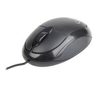 Gembird MUS-U-01 - Souris - droitiers et gauchers - optique - 3 boutons - filaire - USB - noir G