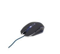 Gembird MUSG-001-B Souris Gamer Ambidextre 6 Boutons 2400 DPI USB Type-A Rétroéclairage LED Noir/Bleu, Câble 1.3m, Compatible Windows