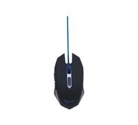 Gembird MUSG-001 - Souris - droitiers et gauchers - optique - 6 boutons - filaire - USB - bleu G