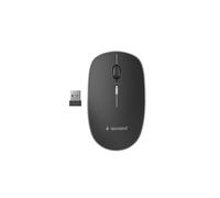 Gembird MUSW-4B-01 Souris Optique Sans Fil Noire/Blanche, 4 Boutons, 800-1600 DPI, RF 2.4 GHz, Portée 10m, Récepteur Nano USB Type-A, Ambidextre