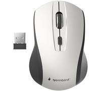 Gembird Souris MUSW-4B-02-BS – optique 4 boutons sans fil 2,4 GHz USB 1600 DPI noir/argent