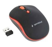 Gembird MUSW-4B-03-R - Souris - optique - 4 boutons - sans fil - 2.4 GHz - récepteur sans fil USB - noir/rouge - blister G