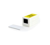 Gembird NCA-LC6-01 Coupleur LAN Cat. 6 Blanc, Connecteurs RJ-45F vers RJ-45F, 26x48x25mm, Compatible Réseau Câblé, 20g