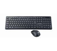 Gembird | Noir | Ensemble de bureau sans fil | KBS-WCH-03 | Ensemble clavier et souris | Sans fil inclus | US | Noir | US | 380 g | Connexion sans fil