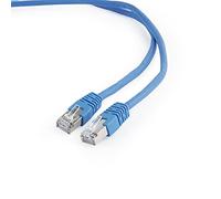 - Cordon de raccordement - RJ-45 (M) pour RJ-45 (M) - 0.5 m - STP - CAT 6 - moulé, bloqué - bleu