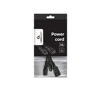 Gembird PC-189-VDE Câble d'alimentation 1.8m, Connecteur C14 mâle vers C14 mâle, Noir, 164g, Conforme VDE, Référence PC-189-VDE
