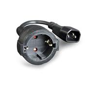 Gembird Câble adaptateur PC-SFC14M-01 IEC C14 mâle vers Schuko femelle 0,15 m Noir