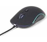 Gembird | Podświetlana Duża Myszka | MUS-UL-02 | Przewodowa | USB | Czarna