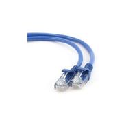- Cordon de raccordement - RJ-45 (M) pour RJ-45 (M) - 1 m - UTP - CAT 5e - moulé - bleu