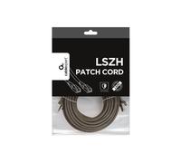 Gembird PP6A-LSZHCU-BK-10M Câble Réseau Cat6a S/FTP 10m RJ-45 Mâle/Mâle, Contacts Or, Gaine LSZH, AWG27, 250MHz, Noir