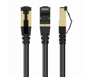 Gembird PP8-LSZHCU-BK-1M câble de réseau Noir Cat8 S/FTP (S-STP)