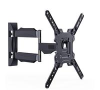 Gembird Premium Support Mural Plein Mouvement pour Écrans de 32'' à 55'', Capacité de 32 kg, Compatible VESA 400x400 mm, avec Fonctions Pivot et Inclinaison - Flexibilité de Visionnage Optimale