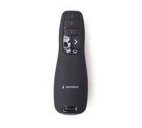 Gembird *Présentateur sans fil avec pointeur laser 660 nm 10 m Noir