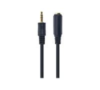 Gembird - Rallonge de câble audio - mini-phone stereo 3.5 mm femelle pour mini-phone stereo 3.5 mm mâle - 5 m - noir