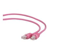 - Cordon de raccordement - RJ-45 (M) pour RJ-45 (M) - 1 m - FTP - CAT 6 - moulé - rose