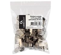 Gembird shielded modular LAN plug 30u'' set of 50 pcs solid and stranded