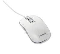 Gembird Souris Wired Optical Mouse USB White Silver
