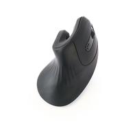 Gembird Souris Optique sans Fil Ergonomique - Conception Verticale, DPI Réglable (800/1200/1600), Récepteur Nano USB 2.4G, Compatible Windows 10/11, Noire