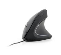 Gembird Souris Verticale Optique Ergonomique, Filaire, Design 6 Boutons, 3600 DPI Max, Compatible Windows, Noir pour Droitiers