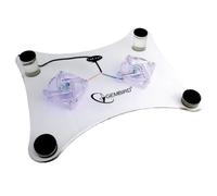 Gembird Support avec 2 Ventilateurs intégrés pour Ordinateurs Portables