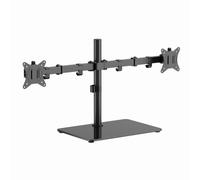 Gembird Support de bureau pour deux écrans MS-D2ST-01 (rotation, inclinaison, rotation), 17``-32``, jusqu'à 9 kg, noir