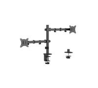 Gembird Support double-écran à fixer MA-D2-03 17–32" 9 kg max, rotation, inclinaison et pivot, Gris