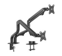 Gembird MA-DA2-02 support d'écran plat pour bureau 81,3 cm (32") Noir