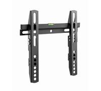 Gembird Support Mural Fixe pour TV 23-42 Pouces, Ultra-Fin 22 mm, Compatible VESA, Acier Robuste, Niveau à Bulle Intégré, Noir