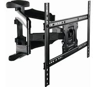 Gembird Support TV | Support mural | WM-75ST-01 | Réglage de l'angle, rotation, inclinaison | 32-75 pouces | Poids maximum 45,5 kg | Couleur noire