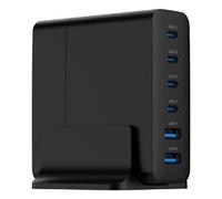 Gembird TA-UC-2A4C-PD75-01-BK chargeur d'appareils mobiles Universel Noir Secteur Charge rapide Intérieure