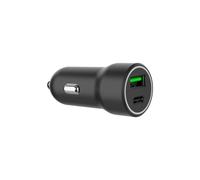 Gembird TA-UC-A2PDQC20-CAR-01 Chargeur Auto USB 2-Ports (1x USB-A, 1x USB-C PD) 20W Quick Charge 3.0 5V/4.8A 12-24V Noir