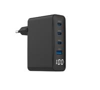 Gembird Ta-Uc-Pdqc100lcd-01-Bk Chargeur D'appareils Mobiles Ordinateur Portable, Smartphone Noir Secteur Charge Rapide Intérieure