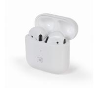 Gembird TWS-MLA-GW Ecouteurs Bluetooth TWS "Valletta", blanc brillant (pas de r?duction du bruit, 3?h, Sans fil), ?couteurs, Blanc