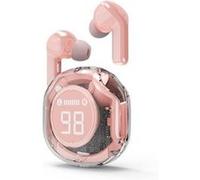 Gembird Écouteurs TWS TWST-01 Bluetooth 5.4 Autonomie 30h avec micro USB Type-C Transparent Rose