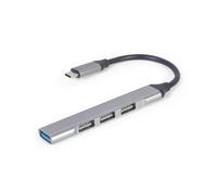 Gembird UHB-CM-U3P1U2P3-03 hub & concentrateur USB 3.2 Gen 1 (3.1 Gen 1) Type-C 5000 Mbit/s Argent