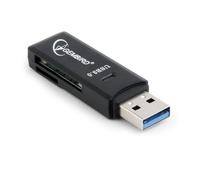Gembird UHB-CR3-01 USB Noir - Lecteur de Cartes (MS), MicroSDXC, MiniSDHC, SD, SDHC, SDXC, USB, Noir, 17 mm, 60 mm, 8,5 mm