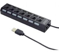Gembird UHB-U2P7-03 Concentrateur d'interface USB 2.0 (UHB-U2P7-03)