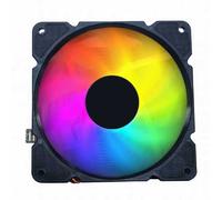 Gembird Ventilateur de refroidissement CPU 12 cm 100 W LED multicolore 4 broches pour ordinateur