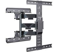 Gembird WM-65ST-01 Support mural pour TV avec fonction d'inclinaison et de pivotement, compatible avec les écrans de 32 à 65 pouces et jusqu'à 36,4 kg - couleur noire