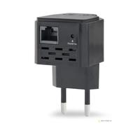 Gembird WNP-RP300-03 Wi-Fi repeater/signal booster 300 Mbps black