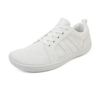 GemChve Chaussures Pieds Nus Homme Femme Barefoot Minimalistes Unisexes Lightweight and Breathable Fitness Course à Pied Extérieur White 36 EU