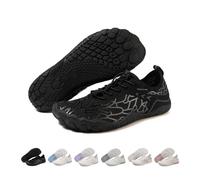 GemChve Chaussures Randonnée Femme Semelle Cinq Doigts Antidérapante Drainage Rapide Chaussures Running Homme Chaussures Barefoot Légères Largeur Confort Multi-Activités BlackGrey 42 EU