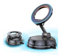 GemCoo Support Téléphone Voiture Magnétique MagSafe Support Magnétique Voiture Porte Telephone Voiture Porte Telephone Voiture Réglable à 360° & Pliable for iPhone 17 16 15 14 13 12 and MagSafe Case