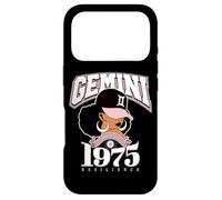 Gémeaux 1975 Astro Year Melanated Queen Afro Coque pour iPhone 17 Pro